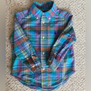 Ralph Lauren Boys Plaid LS Woven Shirt